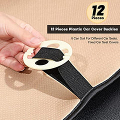 Car Seat Cover Plum Plate Hooks 24pcs Set