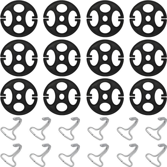 Car Seat Cover Plum Plate Hooks 24pcs Set