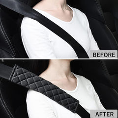 2pcs Car Seat Belt Shoulder Protector Soft Extended Fixer Cover Car Interior