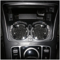 Diamond Inlaid Car Cup Pad Silicone Anti Slip Insulation Car Full Artificial Dia