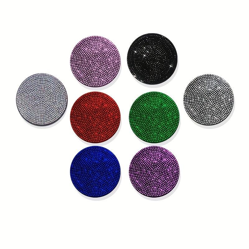 Diamond Inlaid Car Cup Pad Silicone Anti Slip Insulation Car Full Artificial Dia