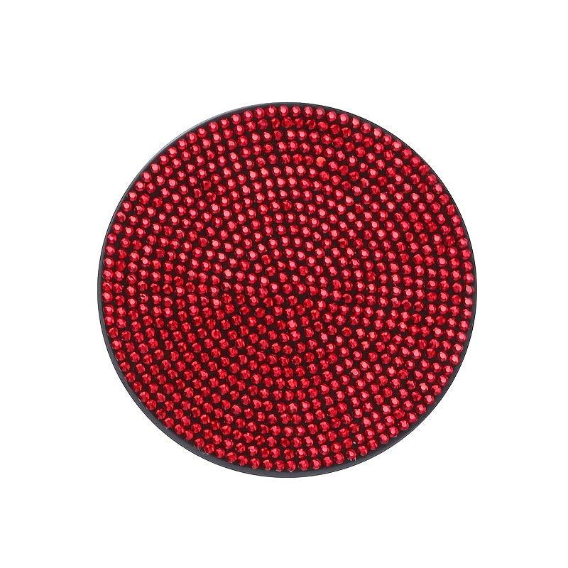 Diamond Inlaid Car Cup Pad Silicone Anti Slip Insulation Car Full Artificial Dia