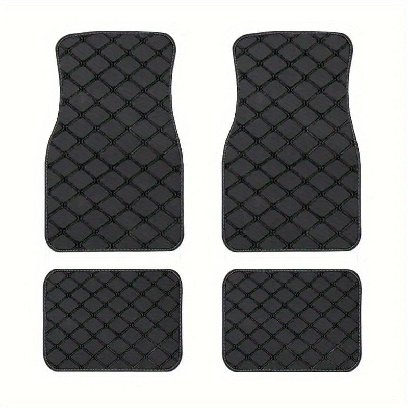 2pcs Waterproof Car Floor Mats Front & Rear Leather Carpet