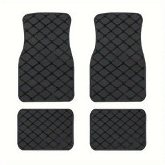 2pcs Waterproof Car Floor Mats Front & Rear Leather Carpet