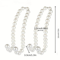 Invisible Car Headrest Hook Stainless Steel Pearl Car Seat Back Hook