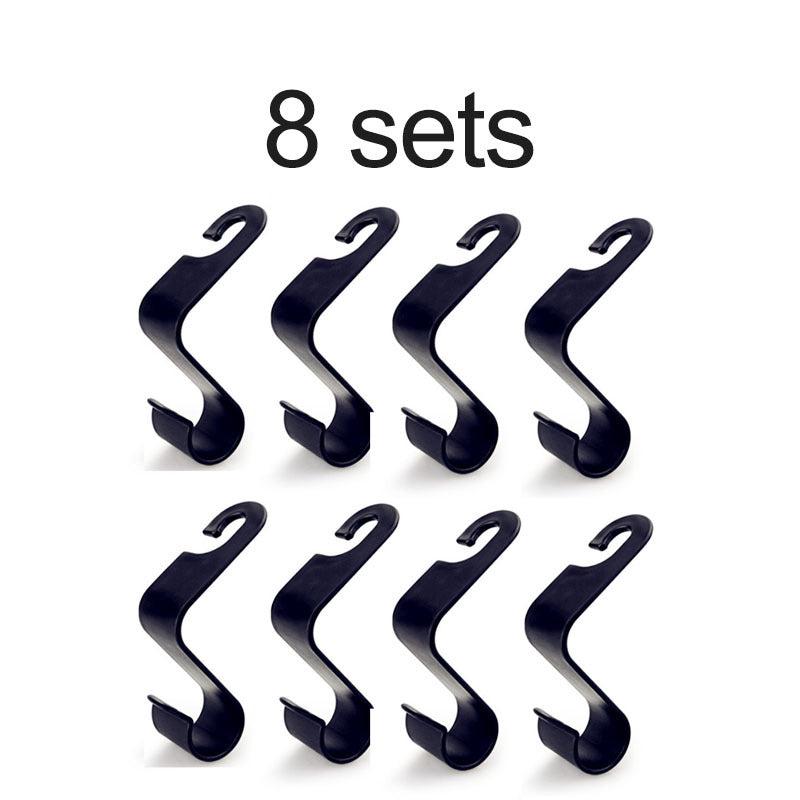 8pcs Car Seat Headrest Hook Auto Seat Hangers Organizer Accessories