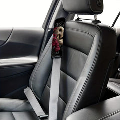 Rose Skull Print Car Shoulder Cover