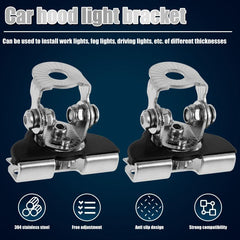 Adjustable LED Light Bar Mounting Bracket Stainless Steel Holder