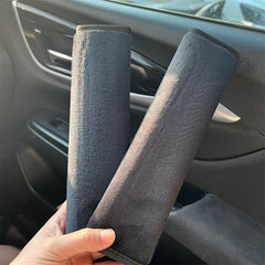 2pcs Car Safety Shoulder Protection Plush Seat Belt Interior Accessories