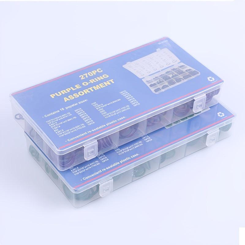 270 Pcs O Ring Assortment Kit Green Seal Rings Set