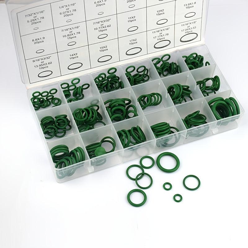 270 Pcs O Ring Assortment Kit Green Seal Rings Set