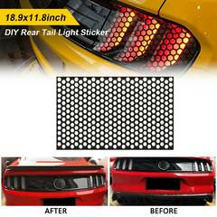Polyester Honeycomb Car Sticker For Taillight Lamp Cover
