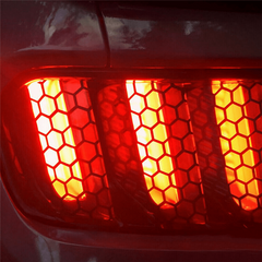 Polyester Honeycomb Car Sticker For Taillight Lamp Cover
