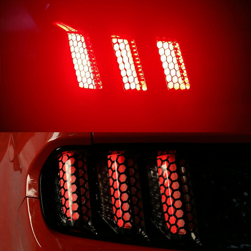 Polyester Honeycomb Car Sticker For Taillight Lamp Cover