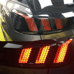 Polyester Honeycomb Car Sticker For Taillight Lamp Cover