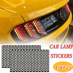 Polyester Honeycomb Car Sticker For Taillight Lamp Cover