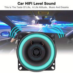 10 16 Cm 100W 2 Way Car HIFI Coaxial Speaker Green