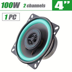 10 16 Cm 100W 2 Way Car HIFI Coaxial Speaker Green