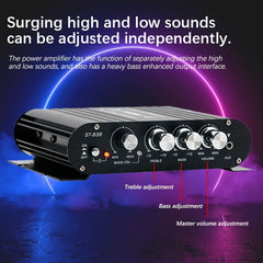 Mini Outdoor Speaker Amplifier w/ Multiple Audio Device Inputs