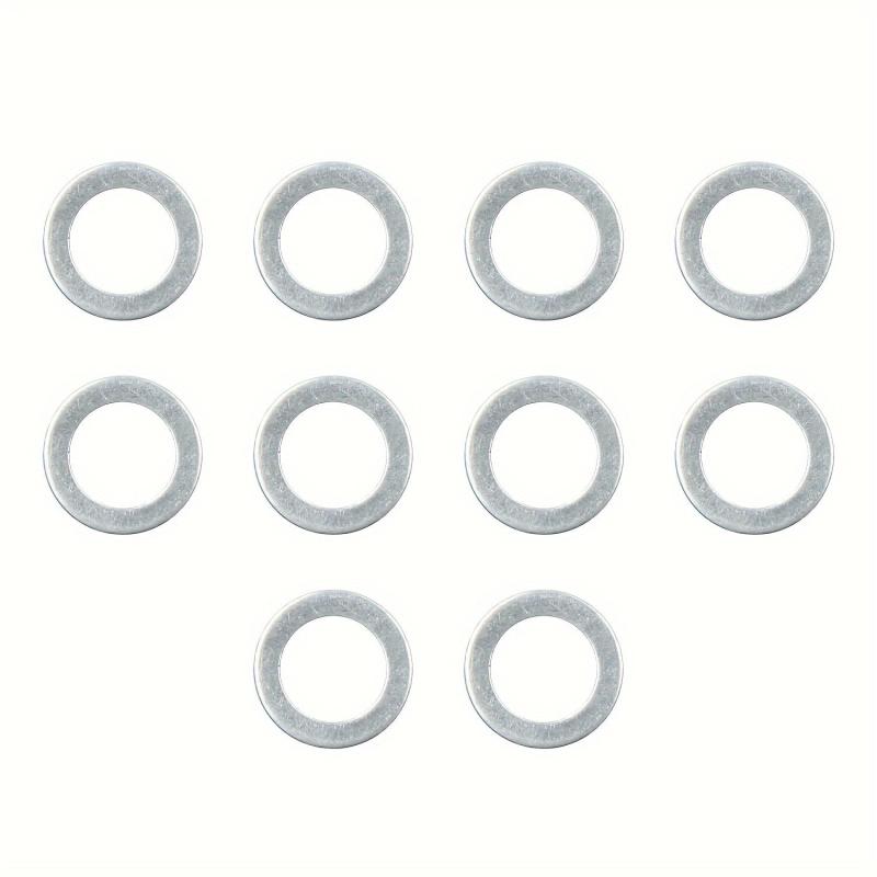 50pcs M16x22x2mm Auto Drain Plug Gaskets Crush Washers Aluminum Flat Washers