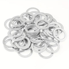 50pcs M16x22x2mm Auto Drain Plug Gaskets Crush Washers Aluminum Flat Washers
