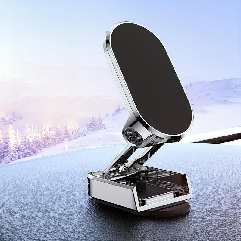 360 Rotatable Car Magnetic Phone Mount Foldable Secure Holder
