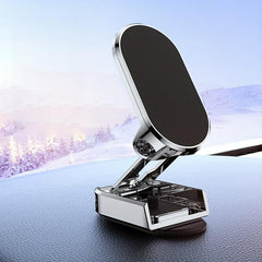 360 Rotatable Car Magnetic Phone Mount Foldable Secure Holder