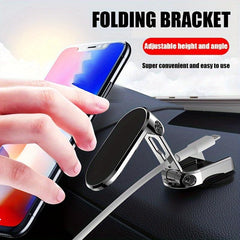 360 Rotatable Car Magnetic Phone Mount Foldable Secure Holder