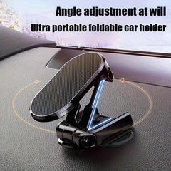 360 Rotatable Car Magnetic Phone Mount Foldable Secure Holder