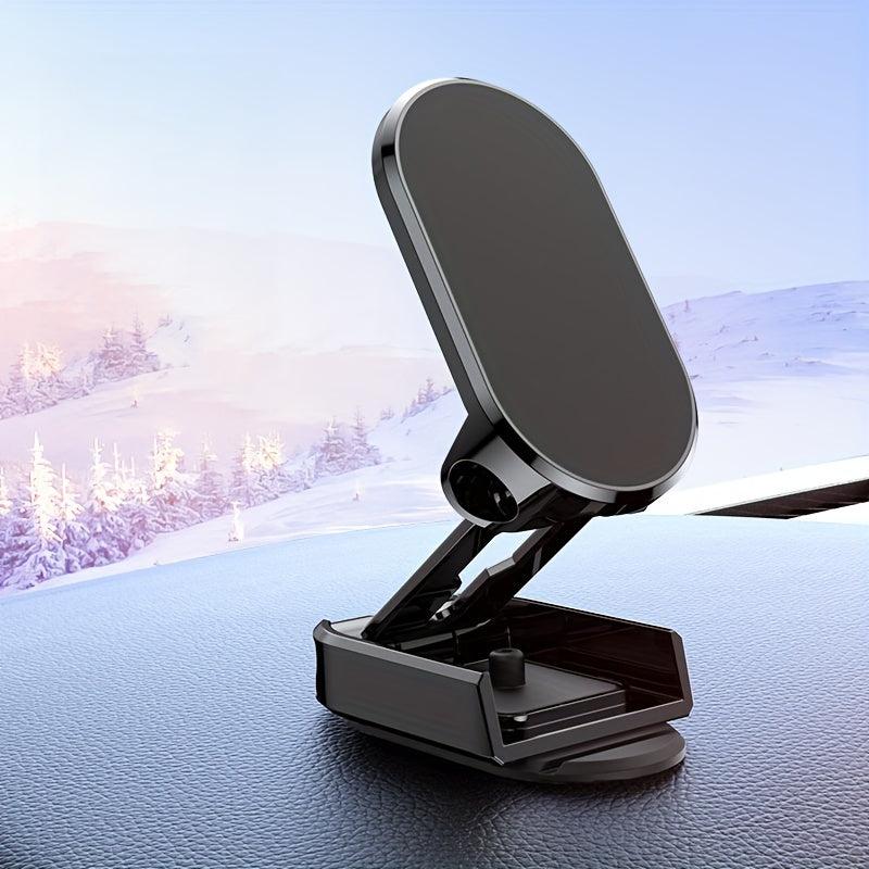 360 Rotatable Car Magnetic Phone Mount Foldable Secure Holder