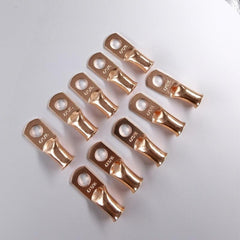 10Pcs 4AWG 5/16 Copper Ring Terminal Lugs Set
