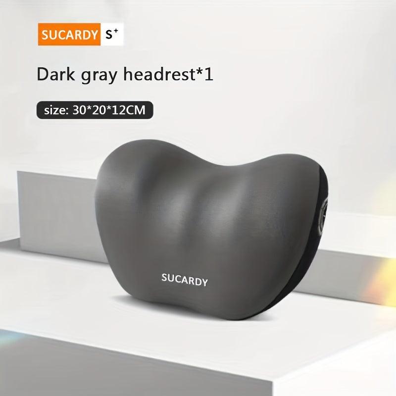 3D Car Headrest Lumbar Pillow Set High Rebound Memory Foam Car Neck Pillow Waist