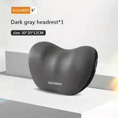 3D Car Headrest Lumbar Pillow Set High Rebound Memory Foam Car Neck Pillow Waist