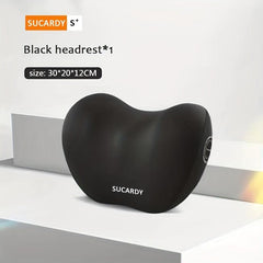 3D Car Headrest Lumbar Pillow Set High Rebound Memory Foam Car Neck Pillow Waist
