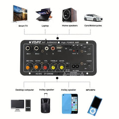 600W Class D Power Amplifier Board for Home Karaoke