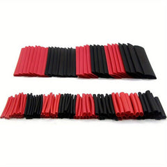 127pcs Red Heat Shrink Tubing Kit 2:1 Polyolefin Tube Car Cable Sleeve