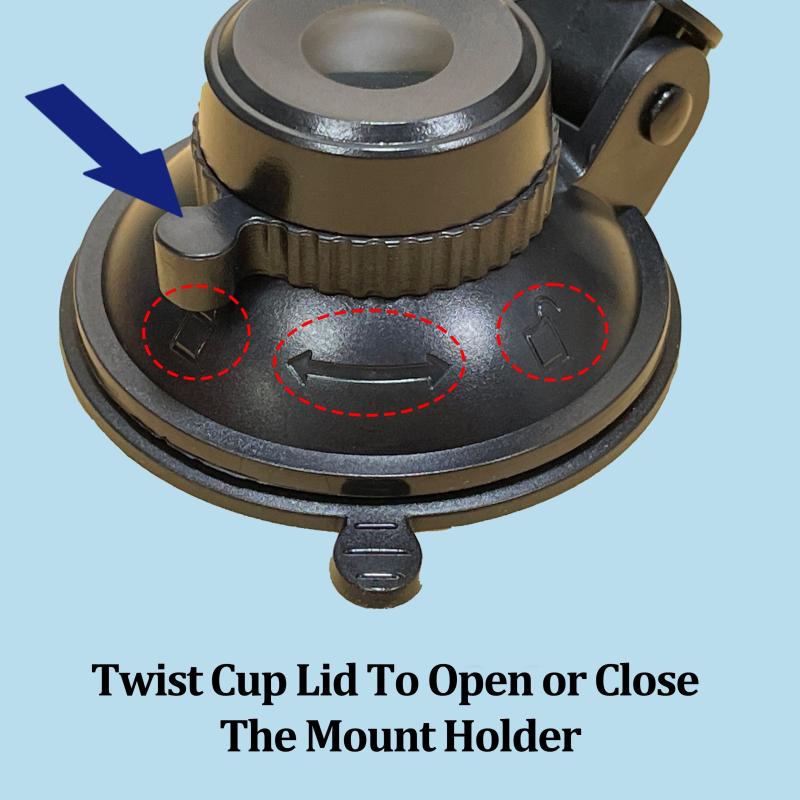 Car Driving Navigation Suction Cup Bracket 360 Degree Rotatable