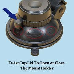 Car Driving Navigation Suction Cup Bracket 360 Degree Rotatable