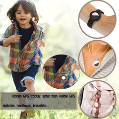 Airtag Holder Case with Anti Lost Pin for Kids