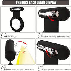 Airtag Holder Case with Anti Lost Pin for Kids