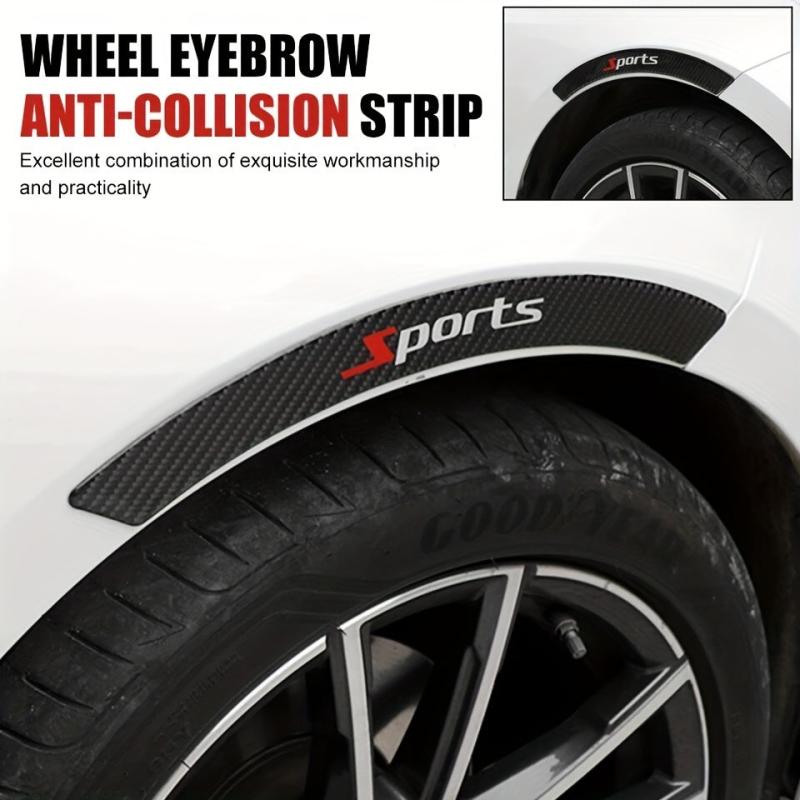 Carbon Fiber Wheel Eyebrow Anti-collision Strip Decorative Stickers