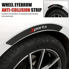 Carbon Fiber Wheel Eyebrow Anti-collision Strip Decorative Stickers