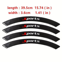 Carbon Fiber Wheel Eyebrow Anti-collision Strip Decorative Stickers