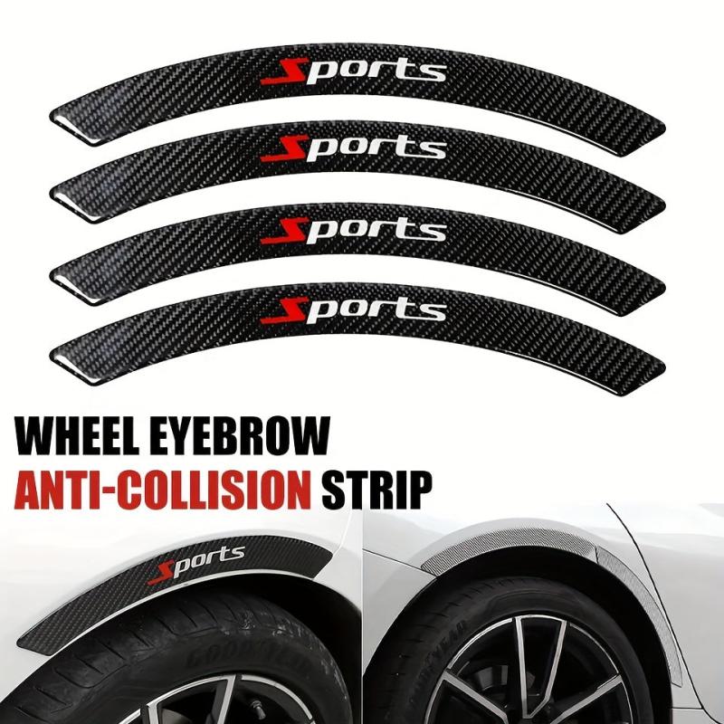Carbon Fiber Wheel Eyebrow Anti-collision Strip Decorative Stickers