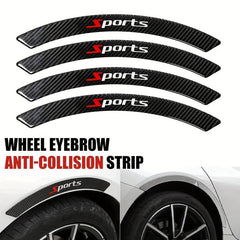 Carbon Fiber Wheel Eyebrow Anti-collision Strip Decorative Stickers