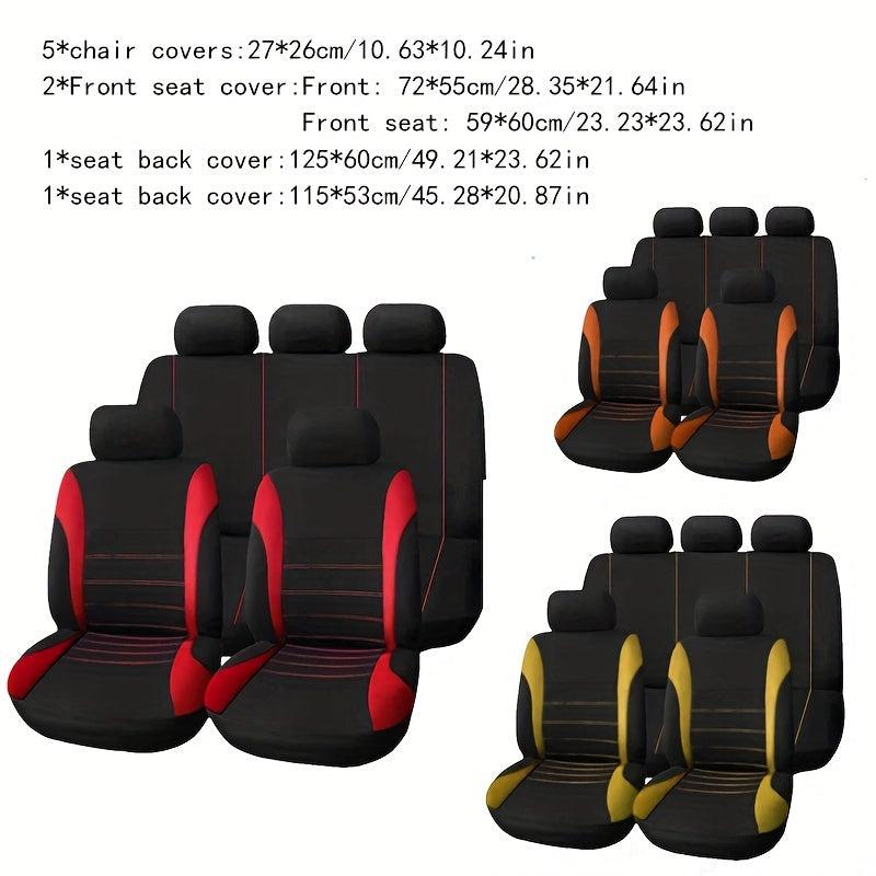 Universal 9 Piece Car Seat Cover Set