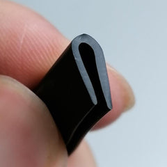 U Door Seal Strip Car Rubber Strip Anti Dust Car Soundproofing 1.8 Meters