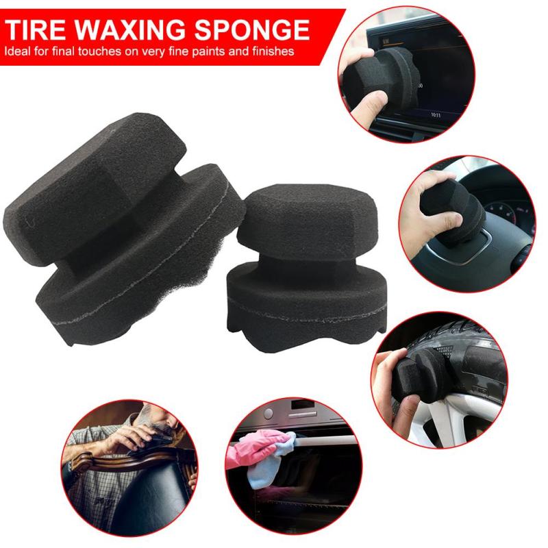 Car Waxing Sponge Tire Waxing Sponge Hand held Convenient High density