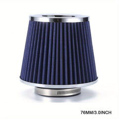76MM 3inch High Flow Air Filter Universal Cold Air Intake Filters