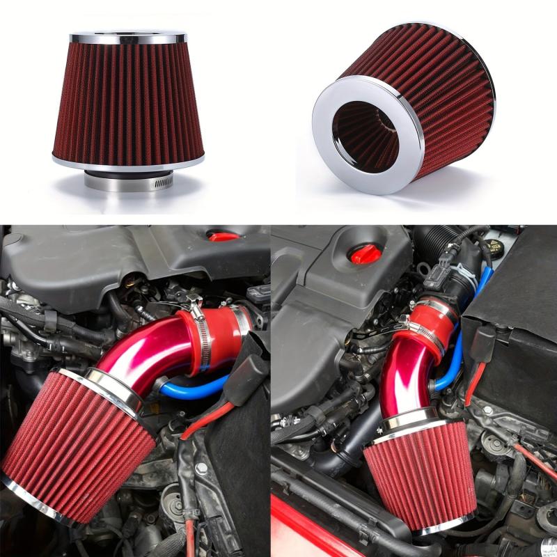 76MM 3inch High Flow Air Filter Universal Cold Air Intake Filters